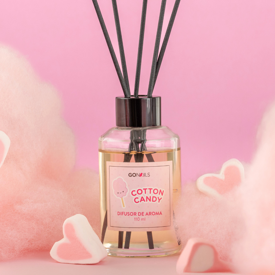 Difusor de Aroma Cotton Candy Go Nails 110ml – Difusor de Varillas Aromático para el Hogar