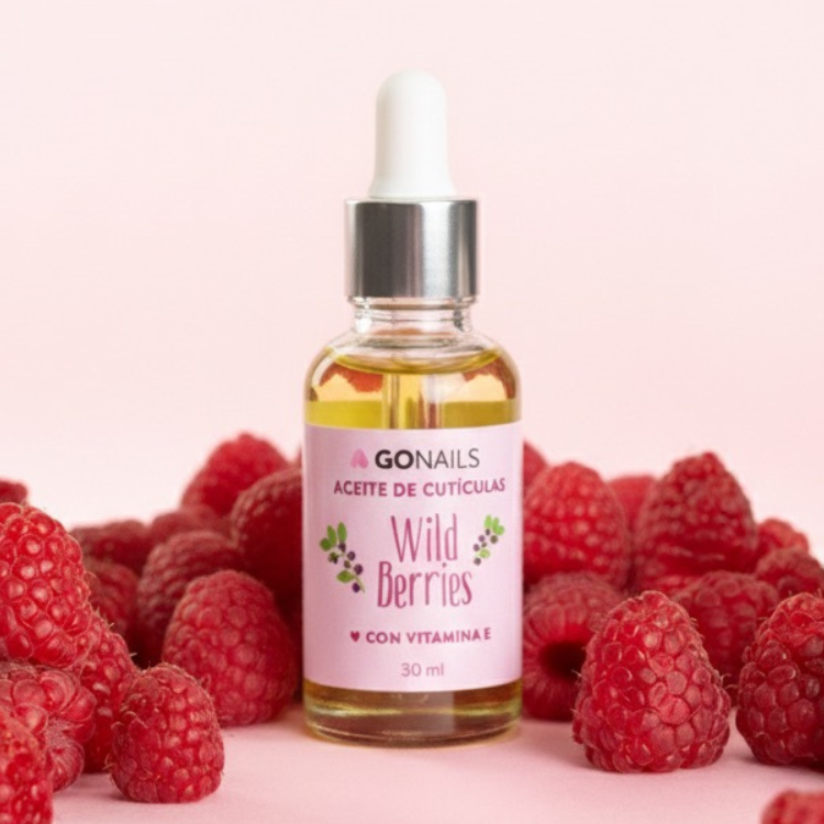 Aceite de Cutículas 30 ml - Wild Berries Go Nails – Aceite Nutritivo y Reparador para Cutículas