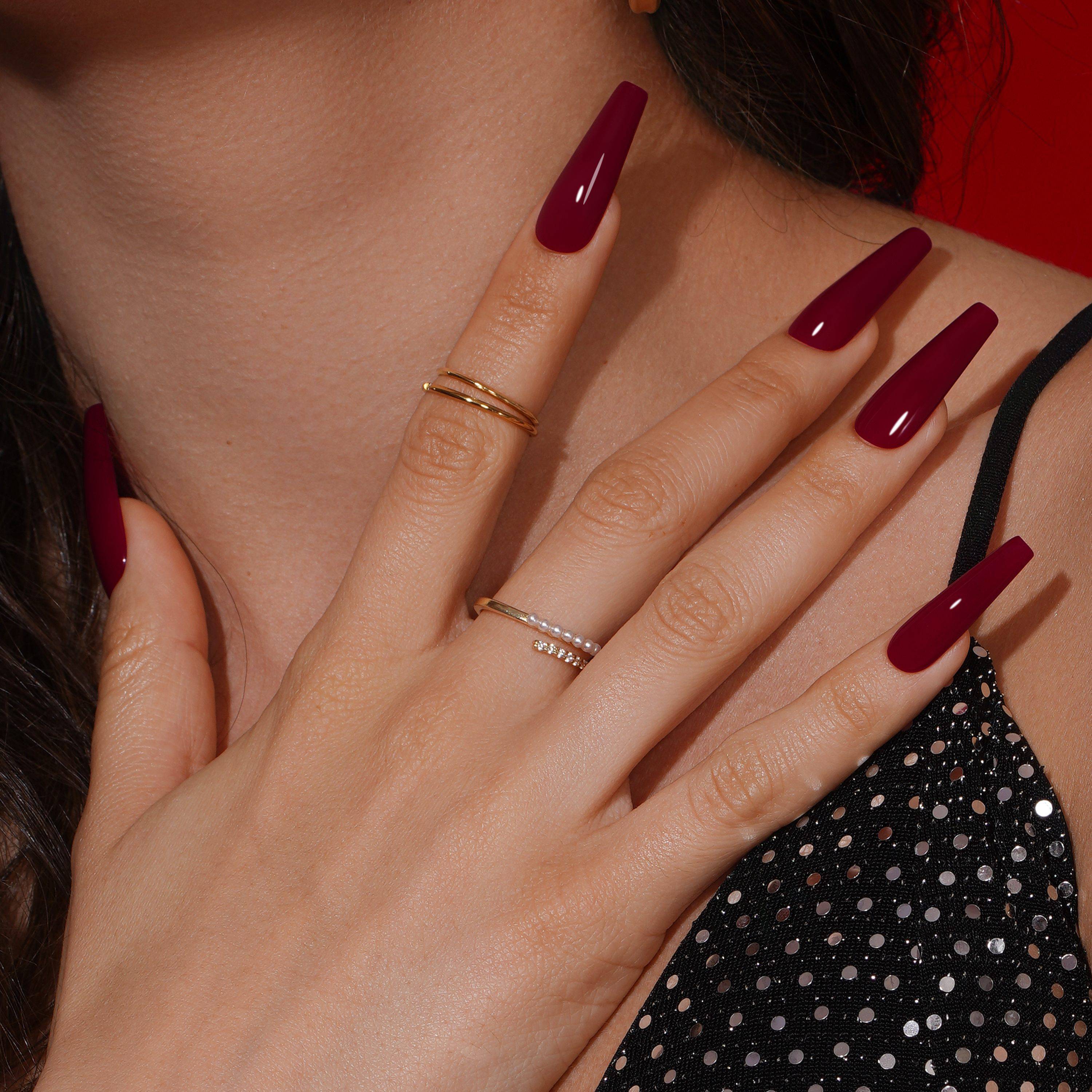 Esmalte Gel 80525 Rojo oscuro cafesoso