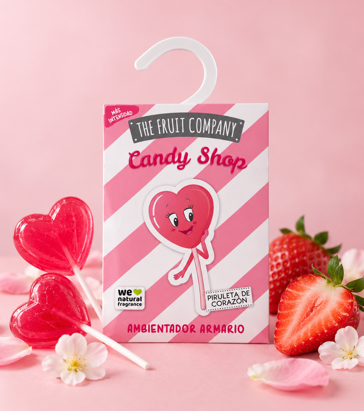 Ambientador Armario Piruleta de Corazón Candy The Fruit Company
