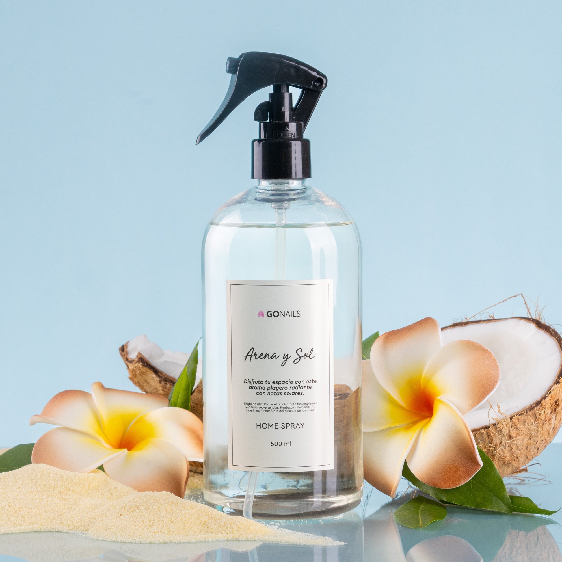 Home Spray - Arena y Sol Go Nails – Ambientador en Spray para el Hogar