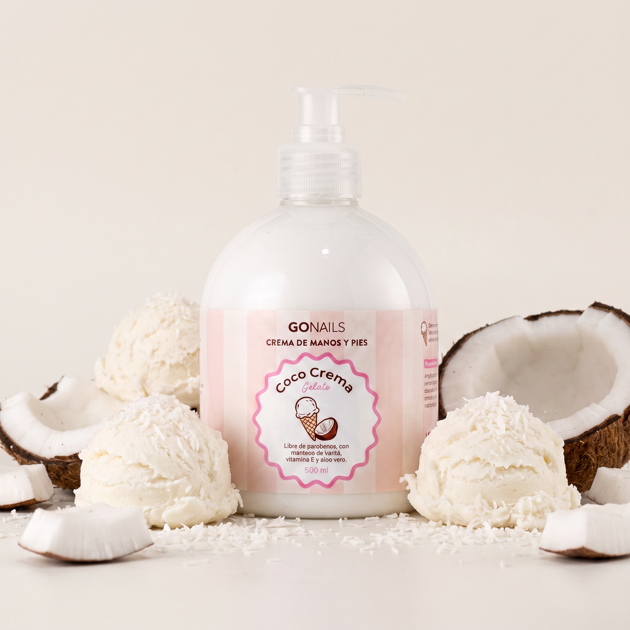 Crema de Manos y Pies 500 ml - Coco Crema