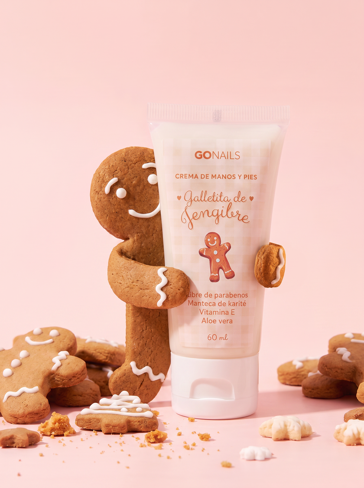 Crema de Manos y Pies Galletita de Jengibre 60 ml Go Nails