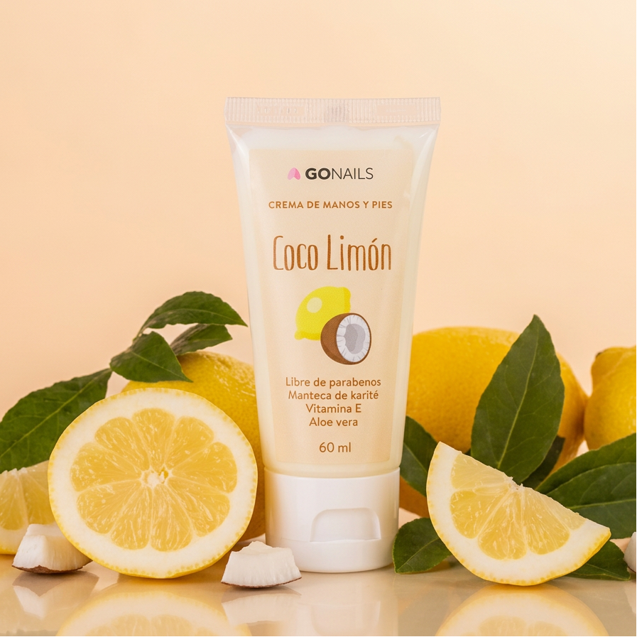 Crema de Manos y Pies 60 ml Limón Verbena Go Nails