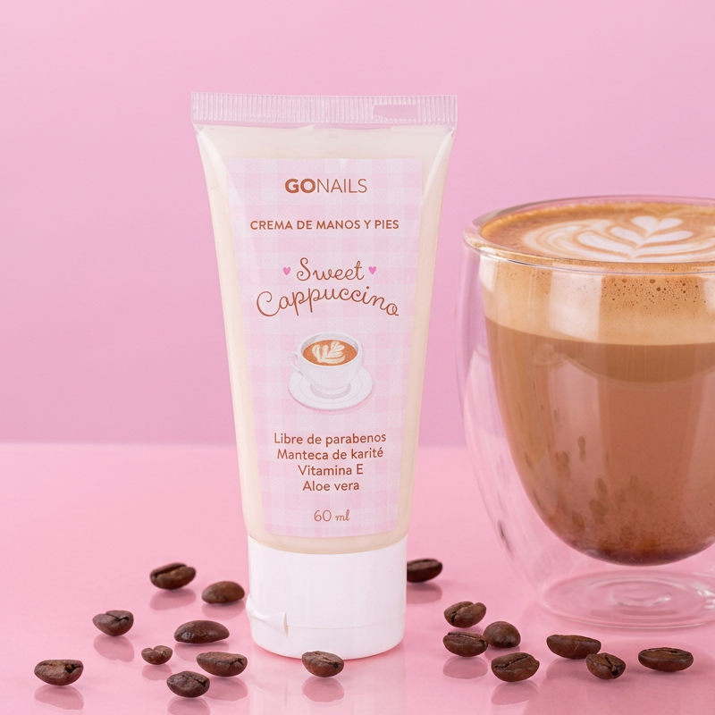 Crema de Manos y Pies 60 ml Sweet Cappuccino Go Nails