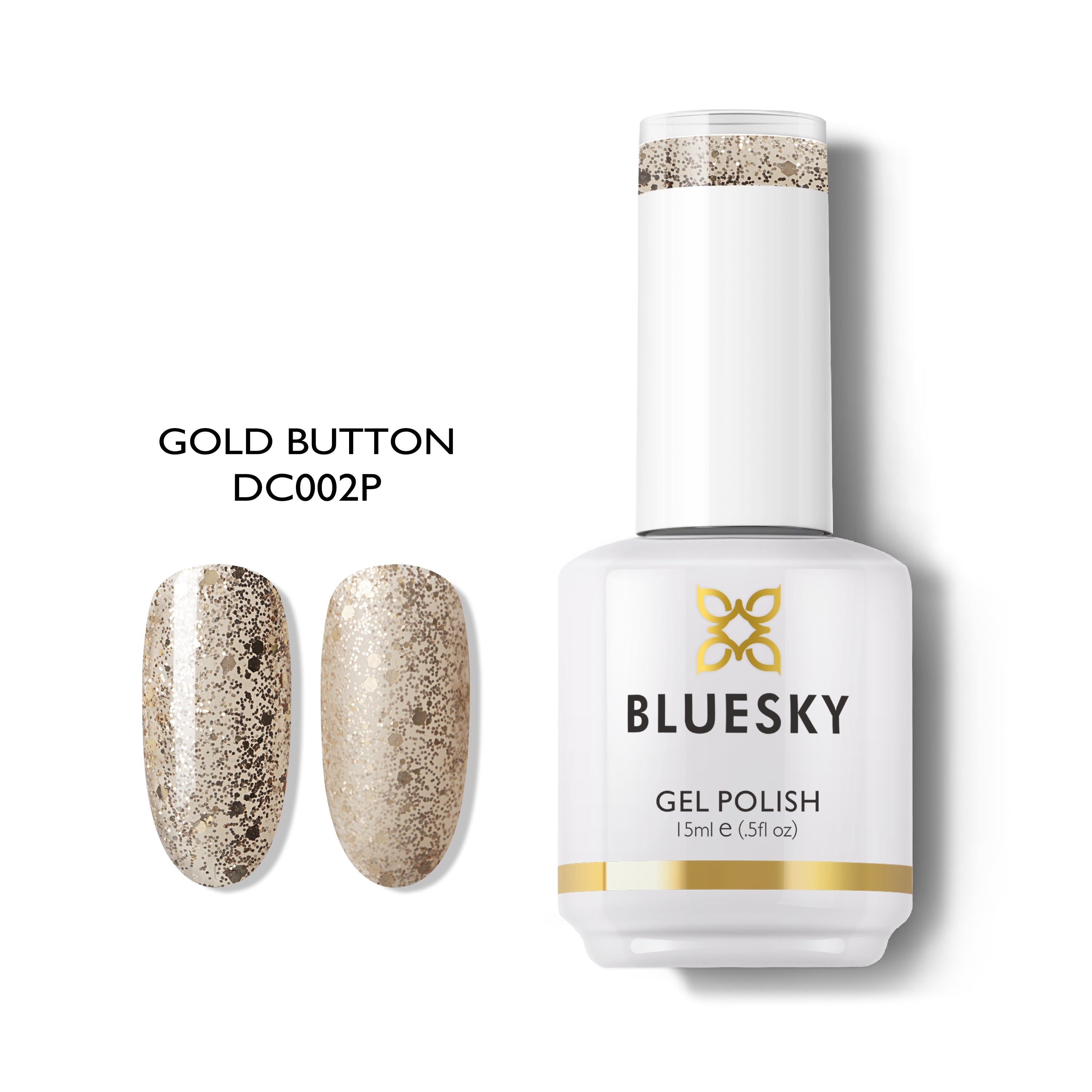 Esmalte Gel DC02 DORADO MIX GLITTER