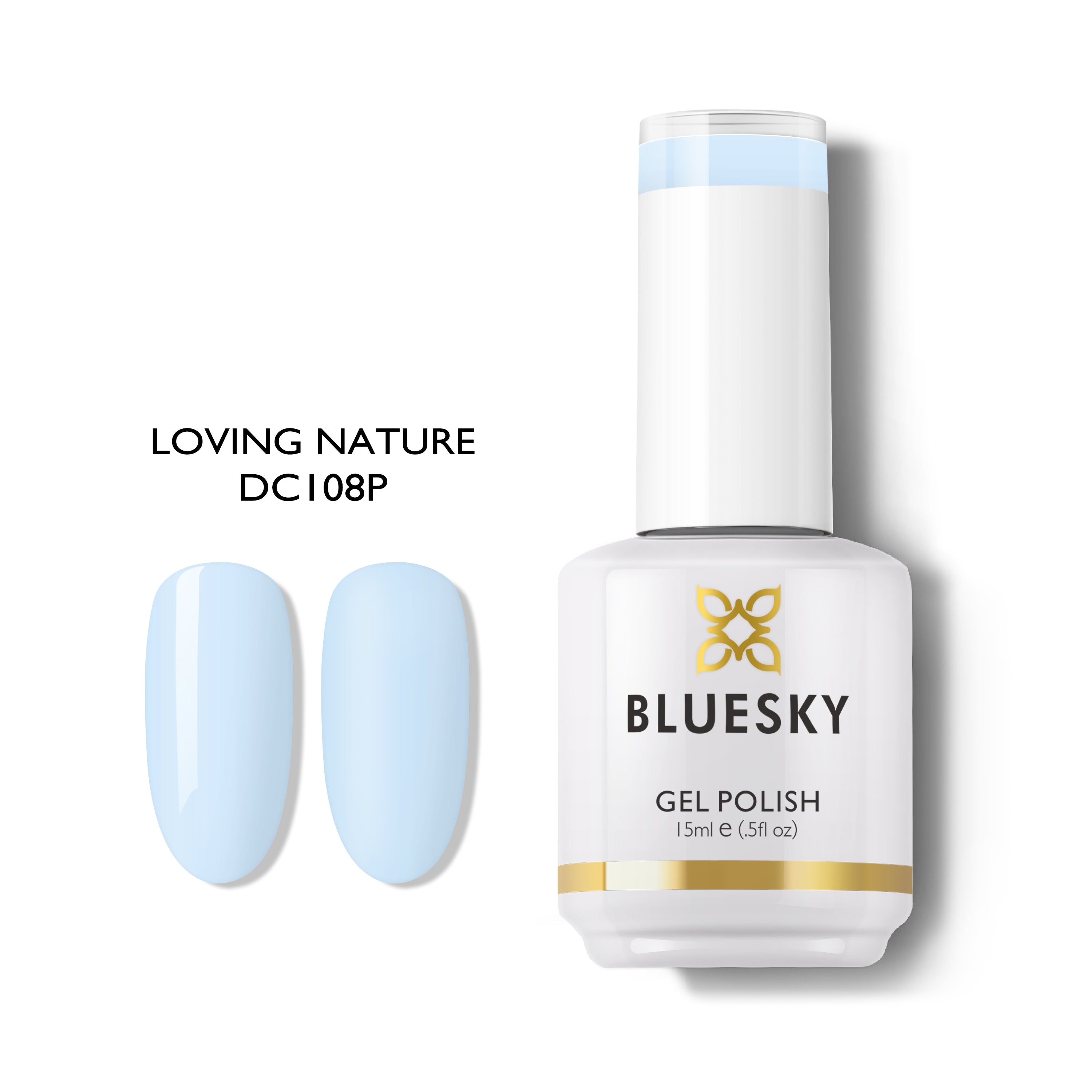 Esmalte gel DC108 - Celeste Pastel