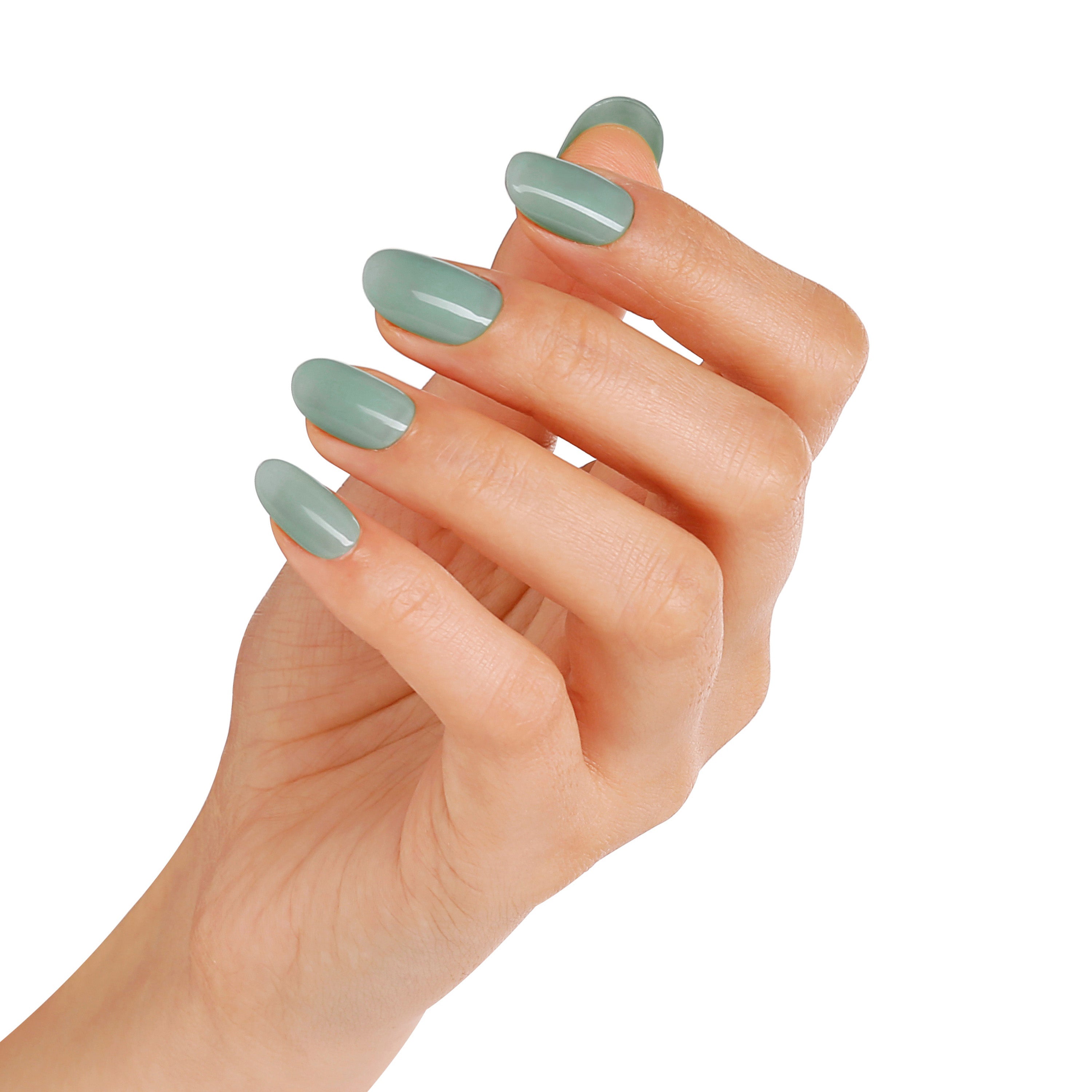 Esmalte Gel FW04 Verde oscuro pastel