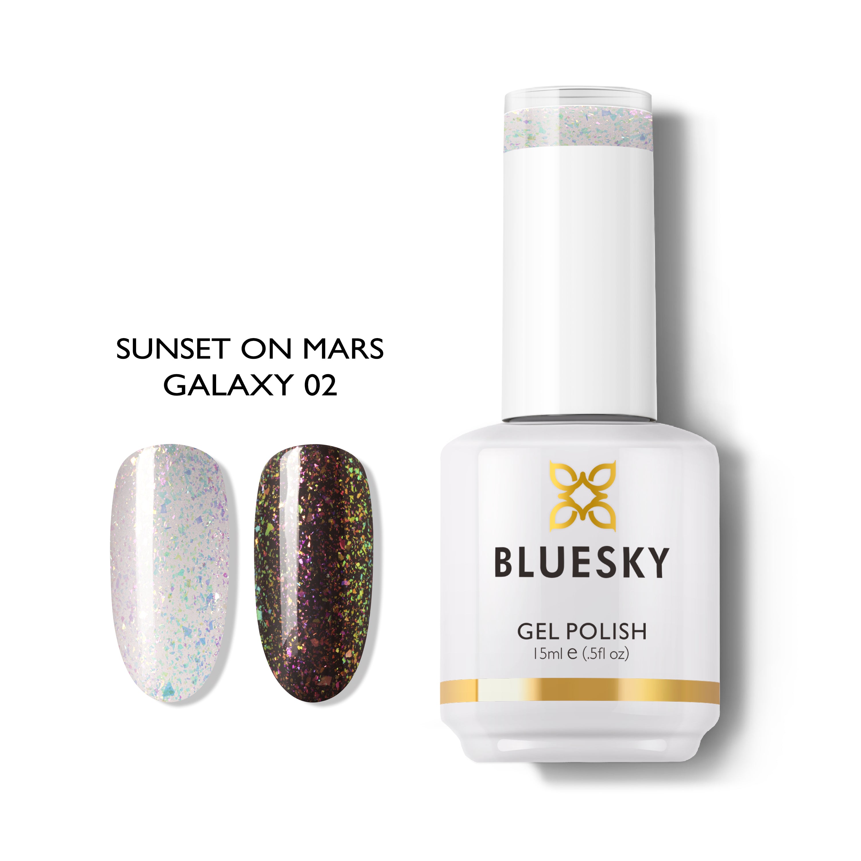 Esmalte Gel Colección Galaxy Glitter Transparente