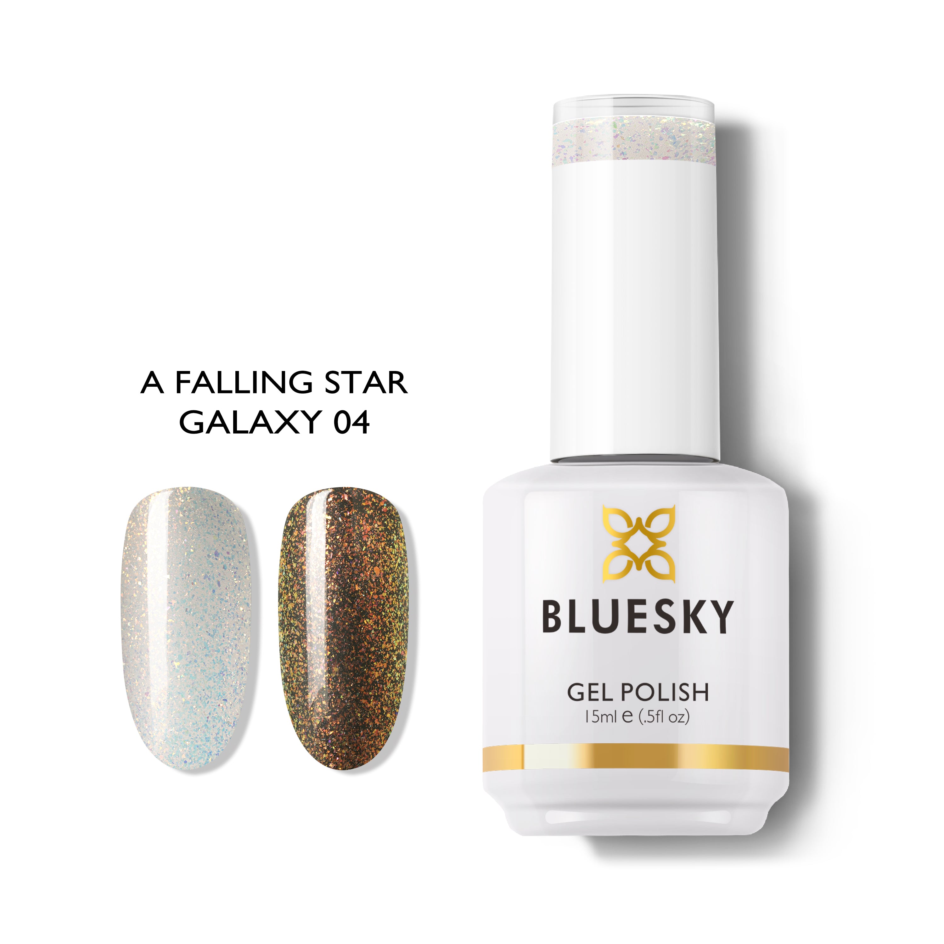 Esmalte Gel Colección Galaxy Glitter Transparente