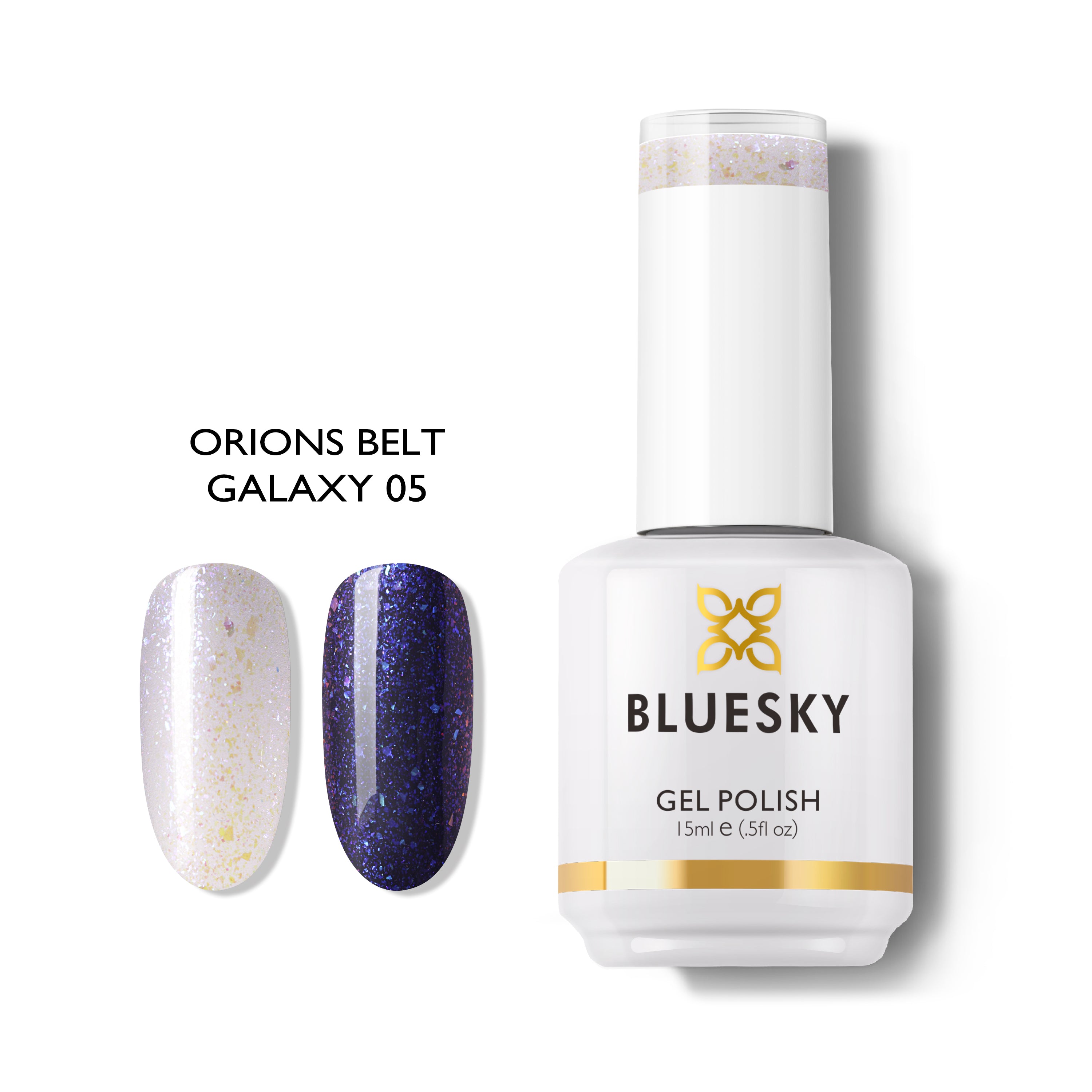 Esmalte Gel Colección Galaxy Glitter Transparente