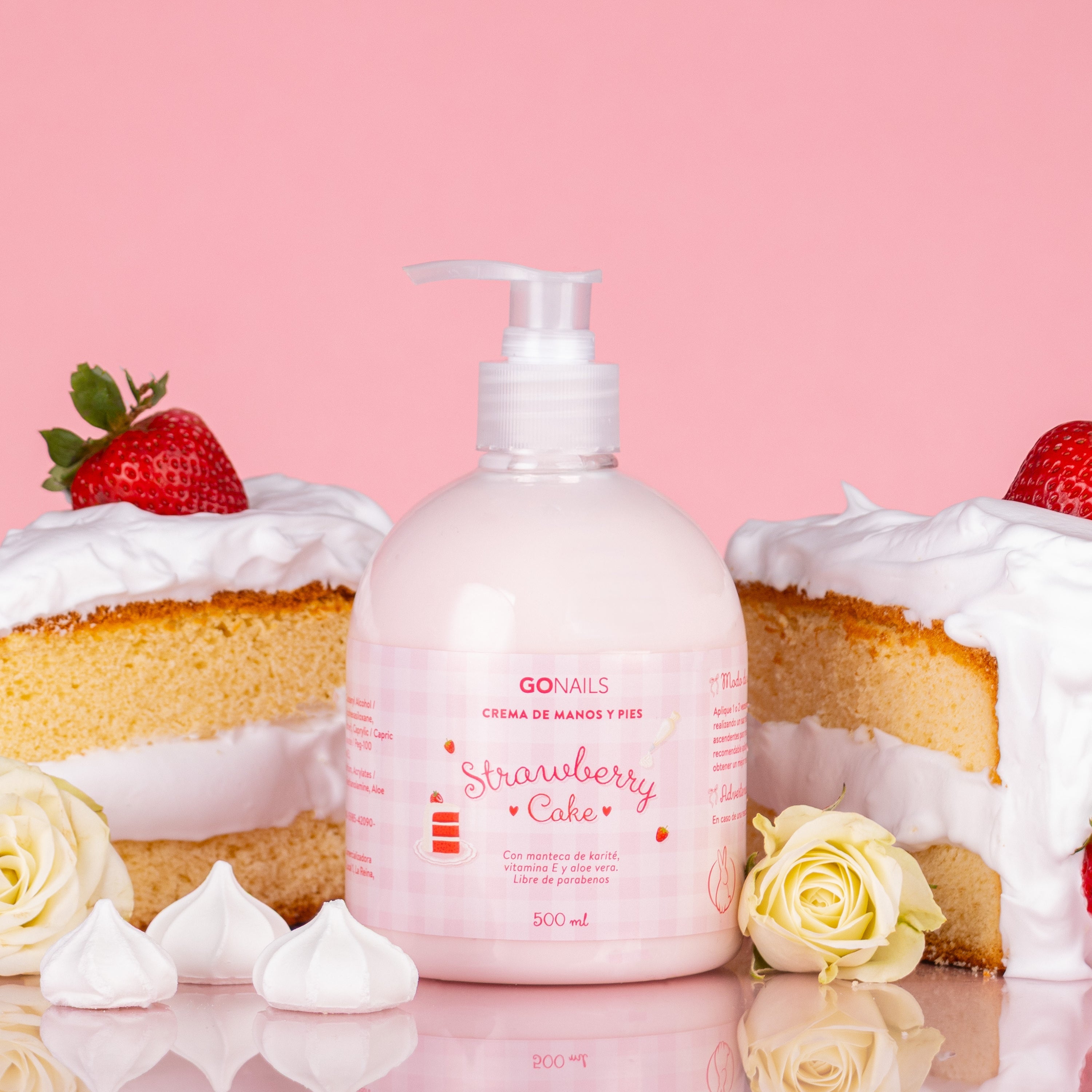 Crema de Manos y Pies 500 ml - Strawberry Cake