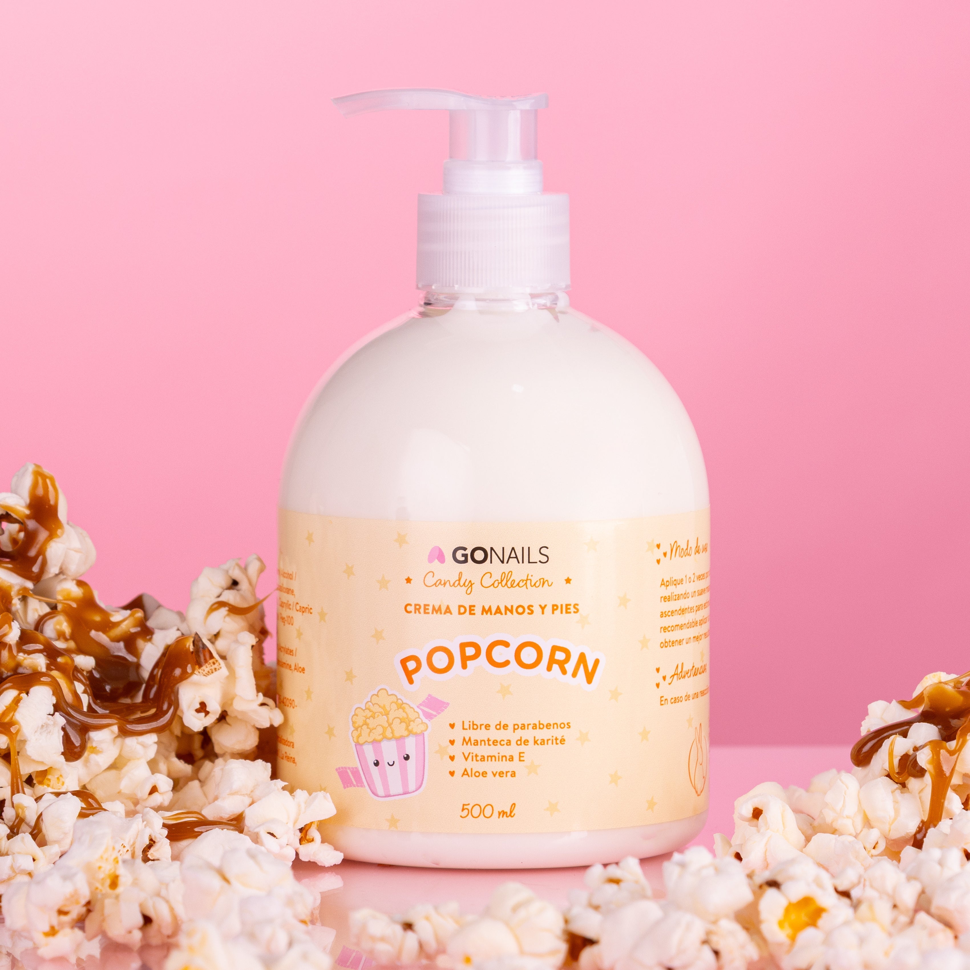 Crema de manos y pies 500 ml - Pop Corn