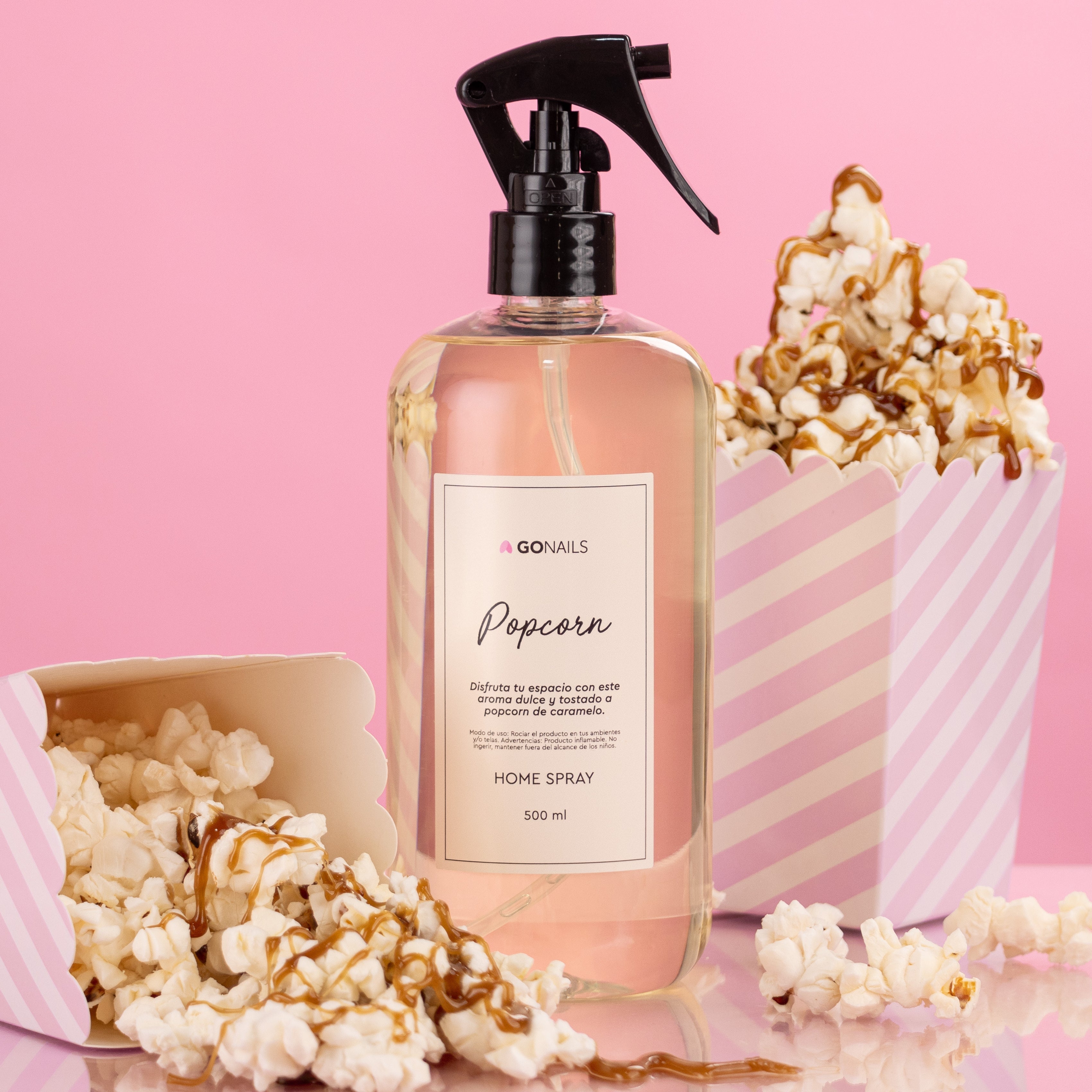 Home Spray Popcorn Go Nails – Ambientador en Spray para el Hogar