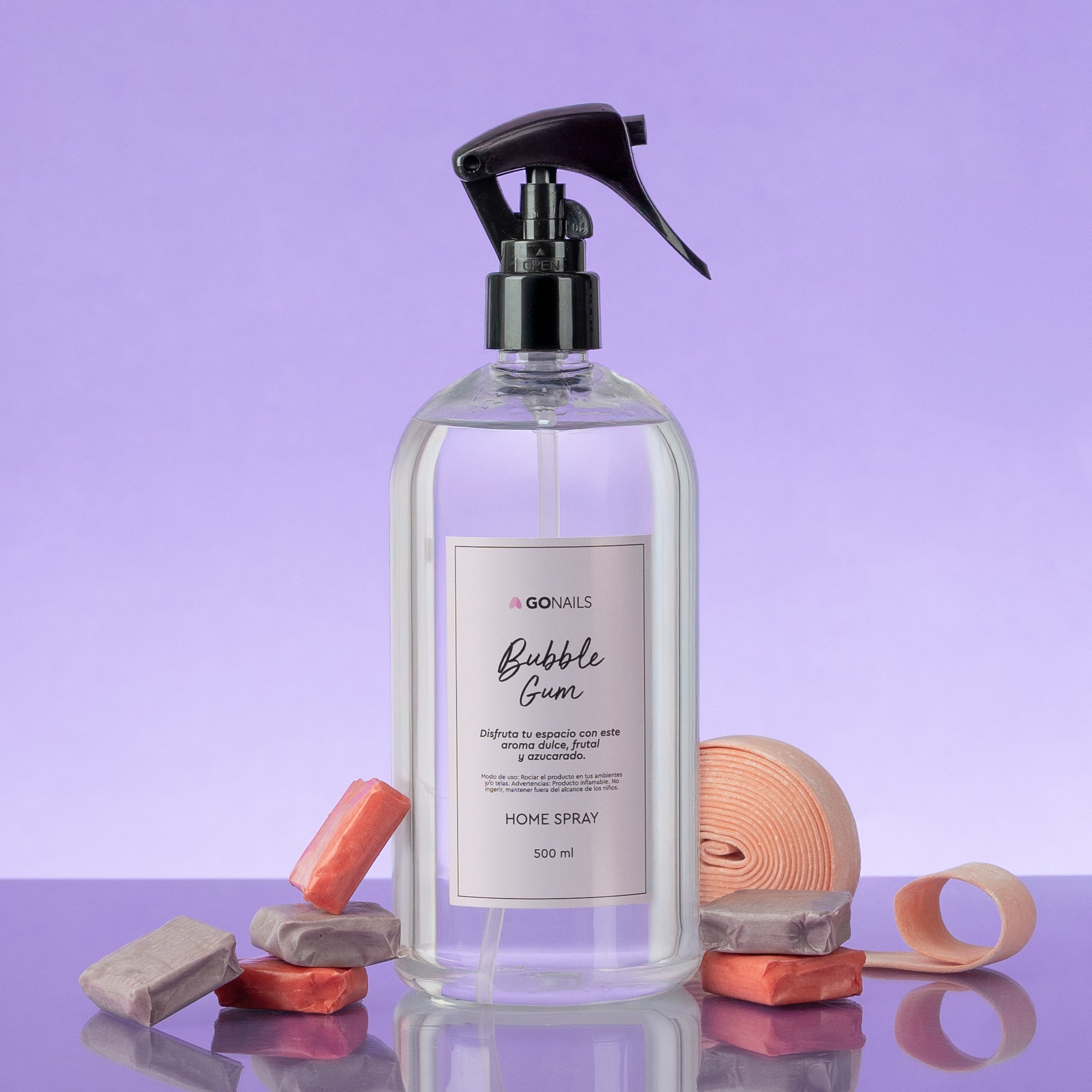 Home Spray - Bubble Gum Go Nails – Ambientador en Spray para el Hogar