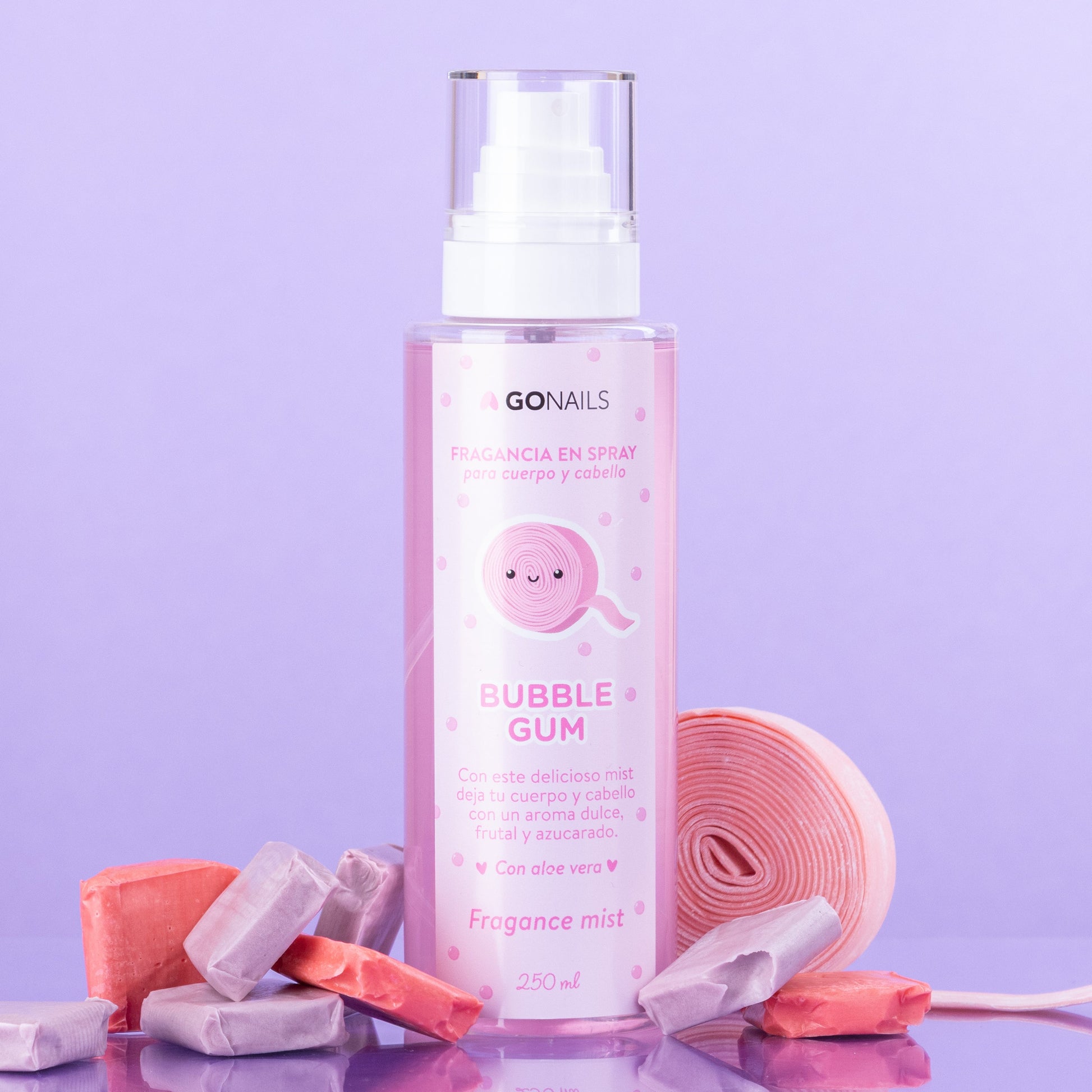 Fragancia Corporal Bubble Gum Go Nails – Body Mist Perfumado Aroma Chicle