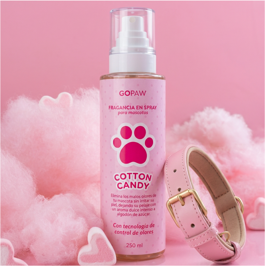 Fragancia para Mascotas Elimina Olores - Cotton Candy 250 ml