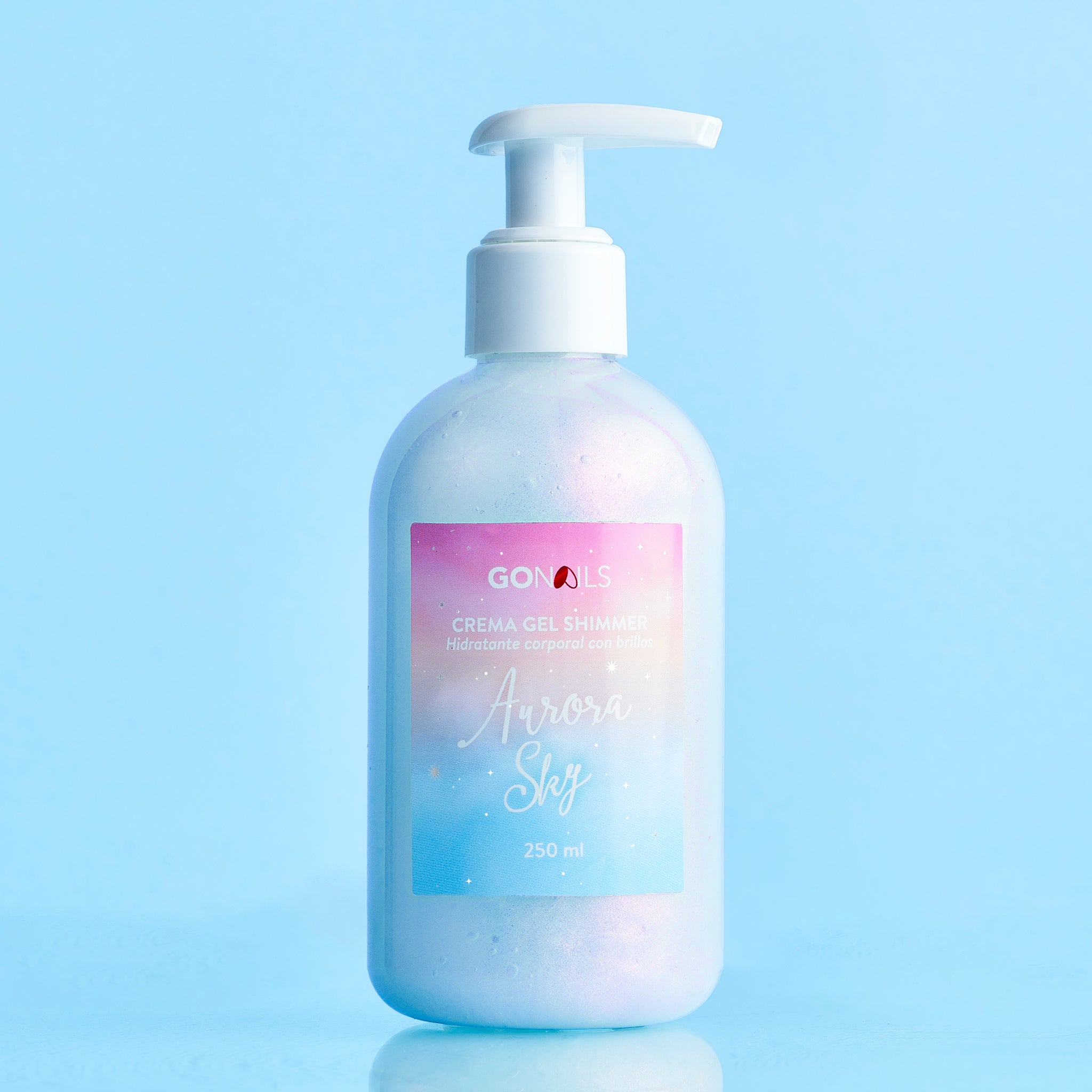 Crema Gel Shimmer - Hidratante Corporal con Brillos 250 ml - Aurora Sky