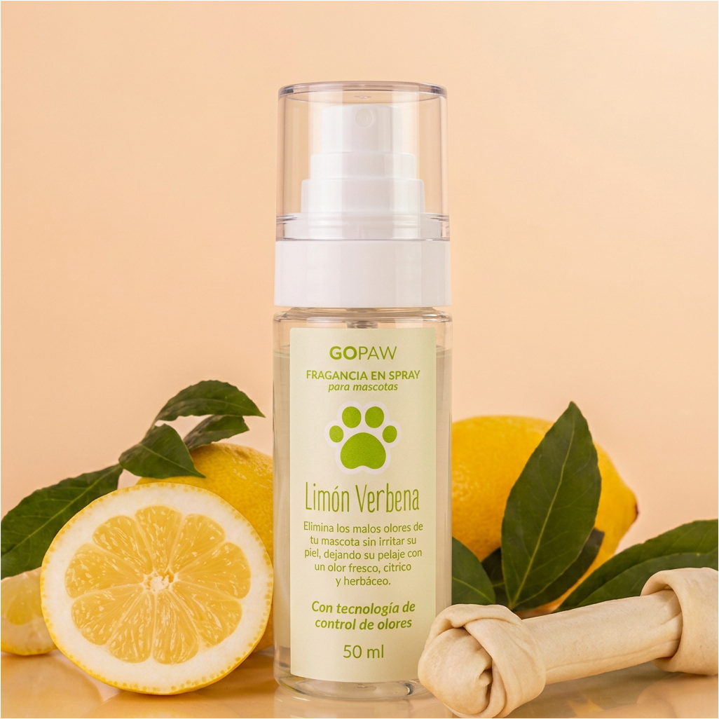Fragancia para Mascotas Elimina Olores - Limón Verbena 50 ml