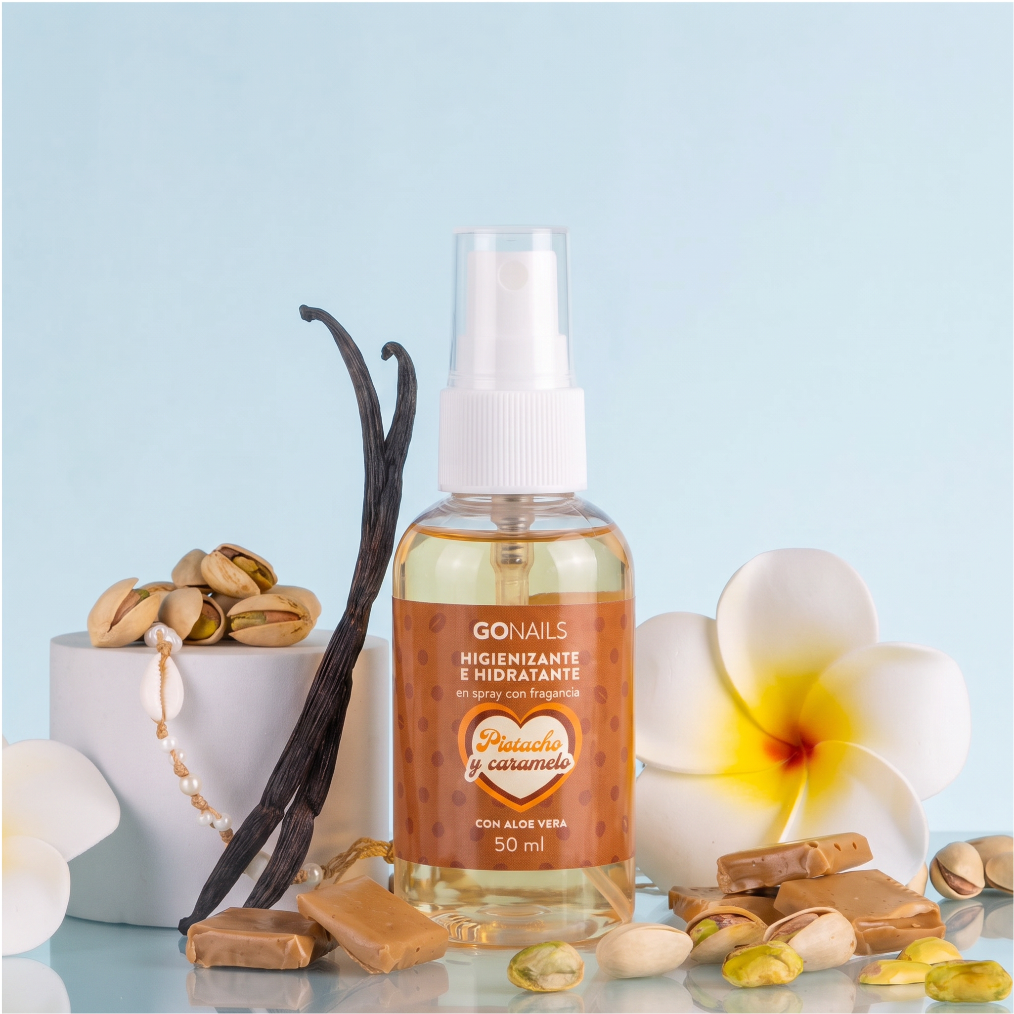 Higienizante de Manos y Pies 50 ml - Pistacho y Caramelo