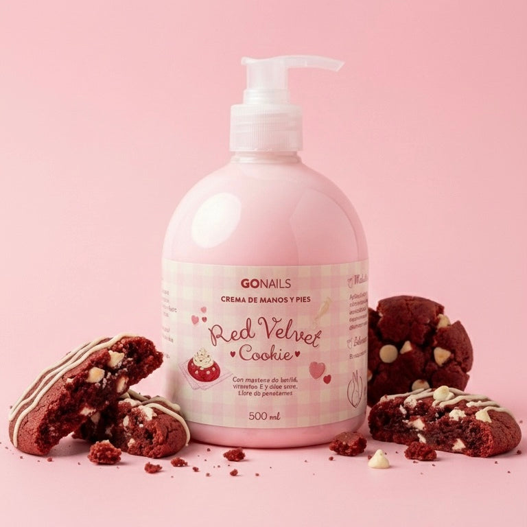 Crema de Manos y Pies - Red Velvet EDICIÓN LIMITADA Go Nails – Crema Hidratante Vegana con Aloe Vera y Karité