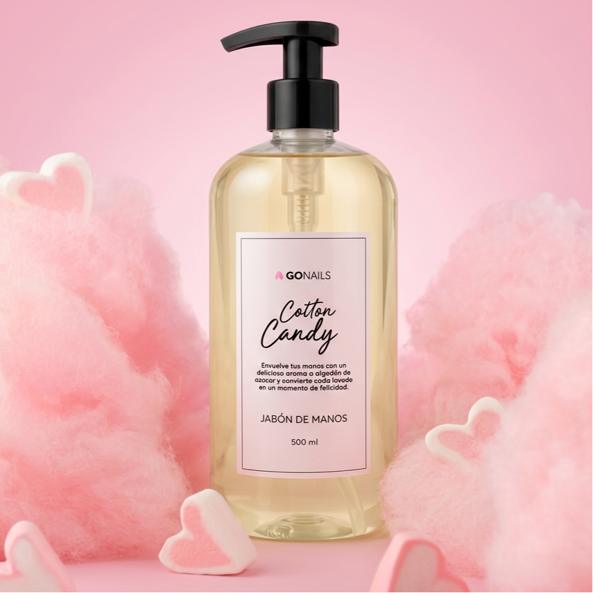 Jabón de Manos Cotton Candy 500 ml Go Nails