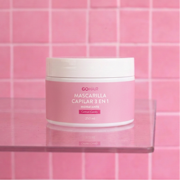 Mascarilla Capilar 3 en 1 Hidratante Cotton Candy 250 ml