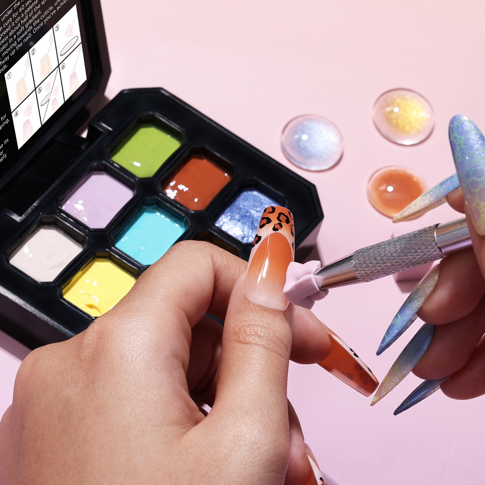 Ombre Palette Gel Bluesky - Nail Art Sedúcete