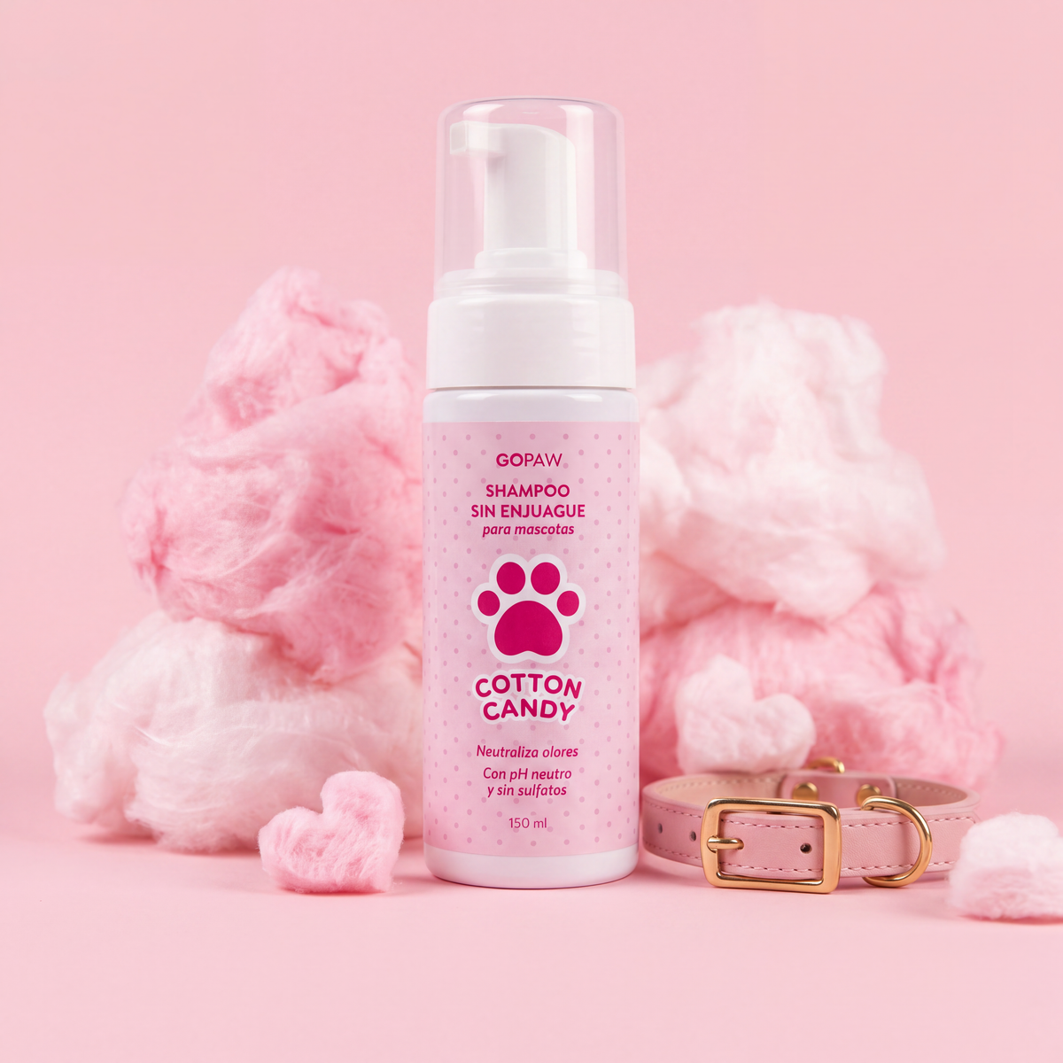 Shampoo Sin Enjuague para Mascotas - Cotton Candy 150 ml