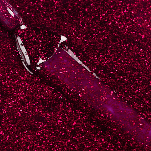 Esmalte Gel 80545 Burdeo Glitter rojo
