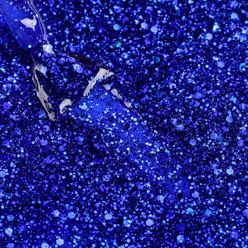 Esmalte Gel BLZ02 Azul Rey Glitter mix