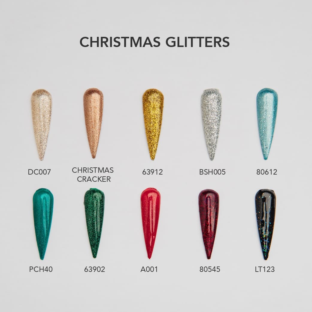 Esmalte Gel DC07 Glitter Dorado palido