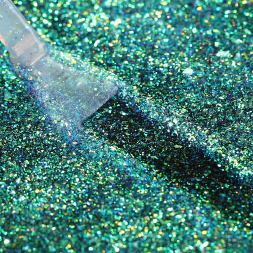 Esmalte Gel Colección Galaxy Glitter Transparente