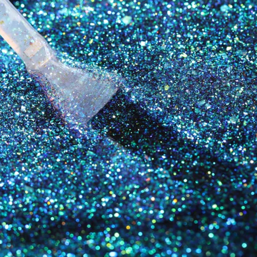 Esmalte Gel Colección Galaxy Glitter Transparente