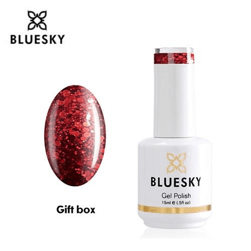 Esmalte Gel GIFTBOX - Glitter rojo
