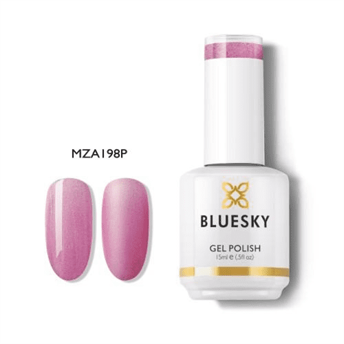 Esmalte Gel MZA198 - Fucsia con glitter suave