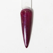 Esmalte Gel MZA903 Burdeo con glitters tornasol morados