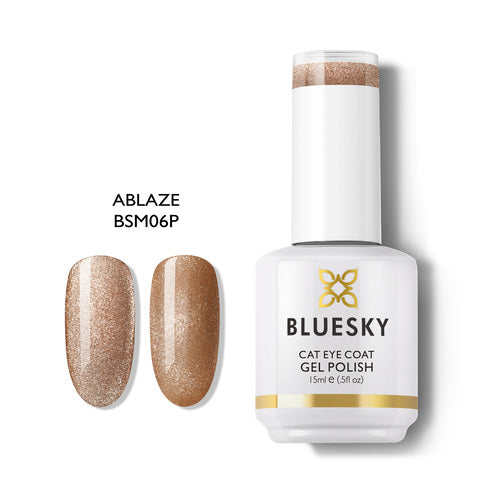 Esmalte Gel Cat Eye Ablaze Bluesky - Ojo de Gato Manicure Chile