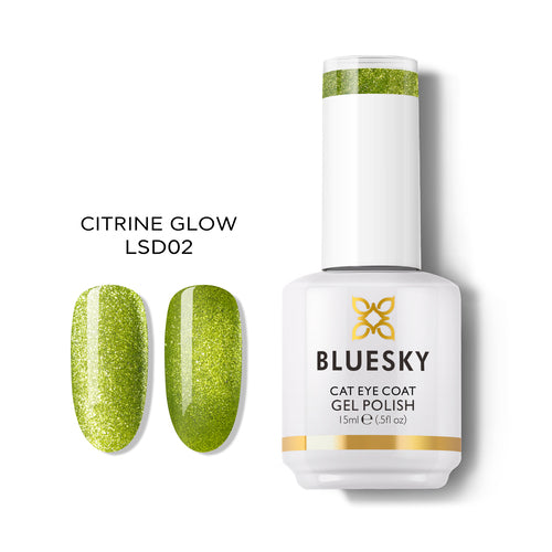Esmalte Gel Cat Eye Citrine Glow Bluesky - Ojo de Gato Manicure Chile