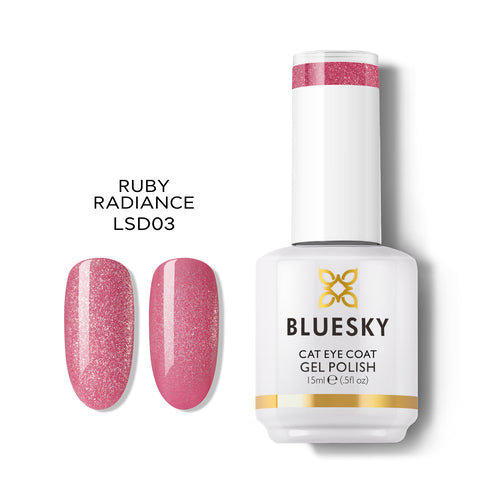 Esmalte Gel Cat Eye Ruby Radiance Bluesky - Ojo de Gato Manicure Chile