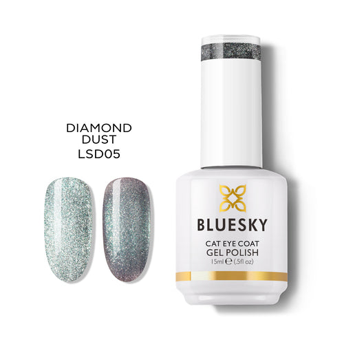 Esmalte Gel Cat Eye Diamond Dust Bluesky - Ojo de Gato Manicure Chile