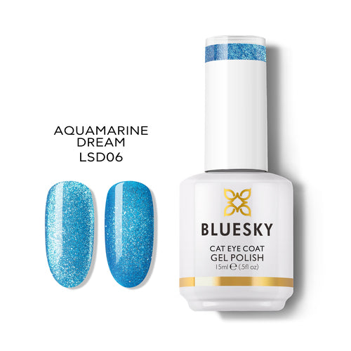 Esmalte Gel Cat Eye Aquamarine Dream Bluesky - Ojo de Gato Manicure Chile