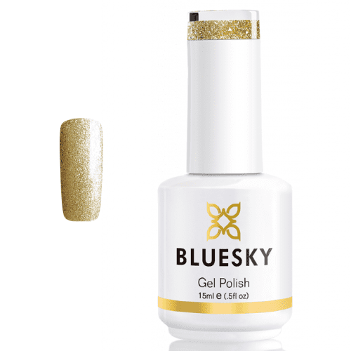 Esmalte Gel PLATINUM 02 GLITTER DORADO AMARILLO PEQUEÑO