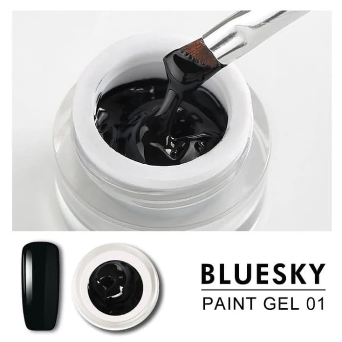Gel Paint para diseño -  01 NEGRO