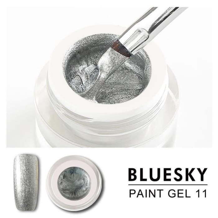 Gel Paint para diseño - 11 PLATEADO