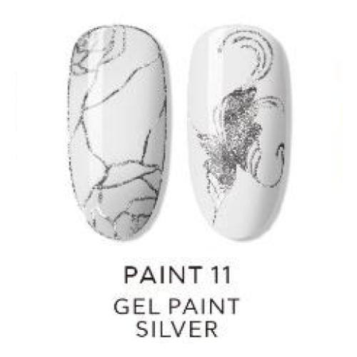 Gel Paint para diseño - 11 PLATEADO