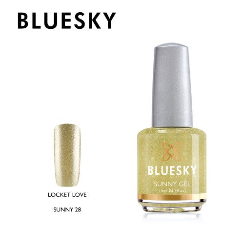 Esmalte tradicional - Sunny28 Locket love - Dorado micro glitter