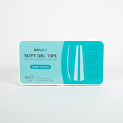 Soft Gel tips - Long Coffin (440 unidades)
