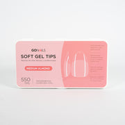 Soft Gel tips - Medium Almond (Pre-limados) (550 unidades)