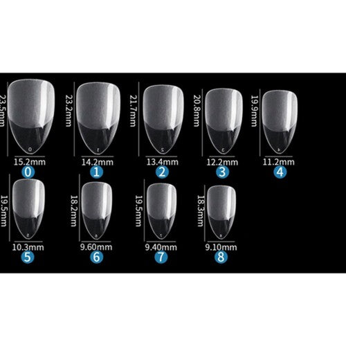 Soft Gel tips - Medium Almond (Pre-limados) (550 unidades)